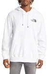 The North Face Never Stop Exploring Box Logo Graphic Hoodie In Tnf White/ Tnf Black