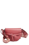 Loewe Mini Gate Leather Convertible Bag In Plumrose