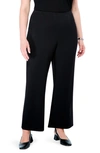 Nic + Zoe Work It Cropped Wide-leg Trousers In Black