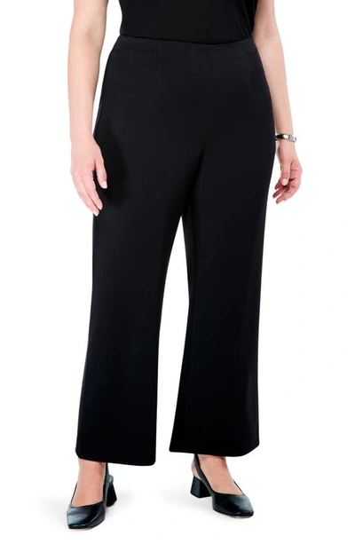 Nic + Zoe Work It Cropped Wide-leg Trousers In Blx