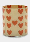 John Derian Painted Hearts Desk Cup