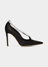 Giuseppe Zanotti Filipa Crystal-embellished Pumps In Mirtillo
