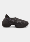 Givenchy Tk-360 Plus Knit Slip-on Sneakers In Blackpurple