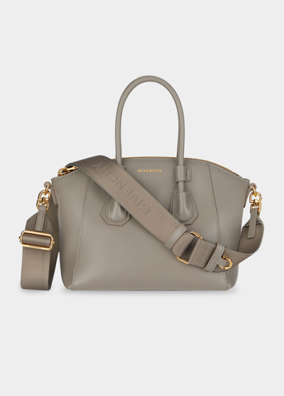 Givenchy Mini Antigona Sport Satchel Bag In Stone Grey