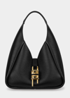 Givenchy Mini G Hobo Bag In Leather In Black