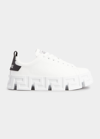 Versace Greca Labyrinth Low-top Sneakers In Whiteblack-white