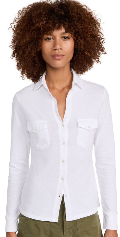 Nili Lotan Liam Button-up Shirt In Ecru