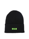 MSGM MSGM MEN'S BLACK OTHER MATERIALS HAT,3340ML0422776799 UNI