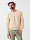 Faherty Jackson Hole Crew Sweater T-shirt In Winter Wheat