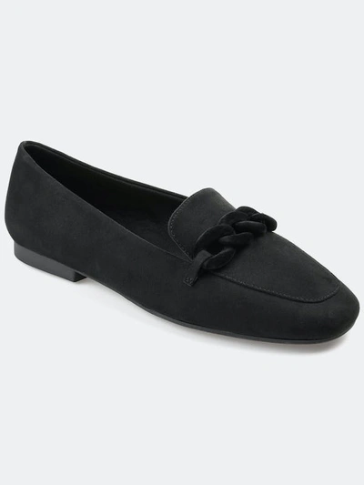 Journee Collection Collection Women's Tru Comfort Foam Wide Width Cordell Flat In Black