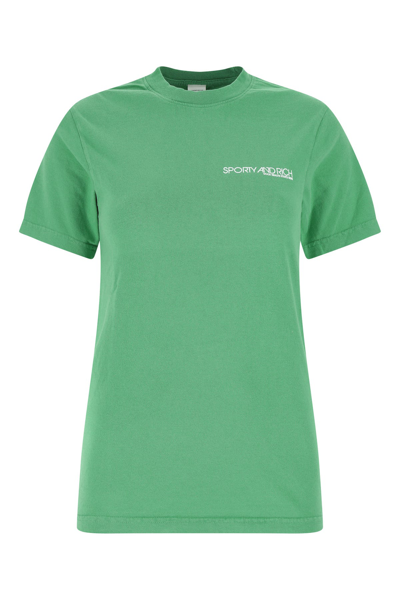 Sporty &amp; Rich T-shirt-l Nd Sporty & Rich Female In Green