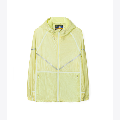 Tory Sport Tory Burch Iridescent Poly Anorak In Irredescent Lemon Glow