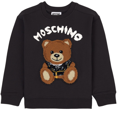 Moschino Kid-teen Kids' Bear Branded Graphic Sweatshirt Black