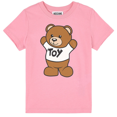 Moschino Kid-teen Kids' Bear Graphic T-shirt Pink