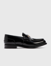 Alexander Wang Black Carter Logo Penny Loafers In Black