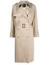 Mackintosh Jamie Gabardine-weave Trench Coat In Brown