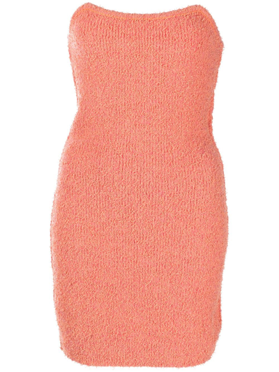 Alix Nyc Cleo Strapless Mini Dress In Orange