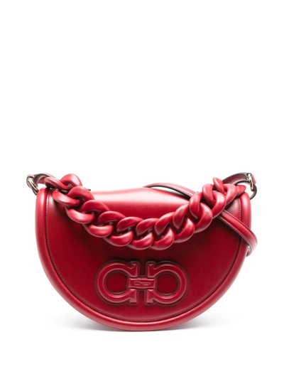 Ferragamo Aura Bag In Red