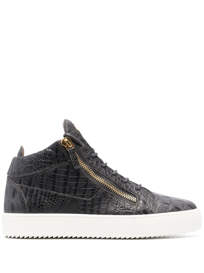 Giuseppe Zanotti May London High-top Sneakers In Grau