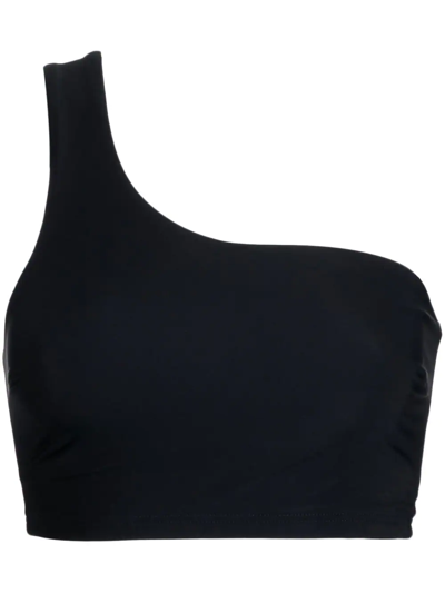 Bondi Born Ollie One-shoulder Bikini Top In Black