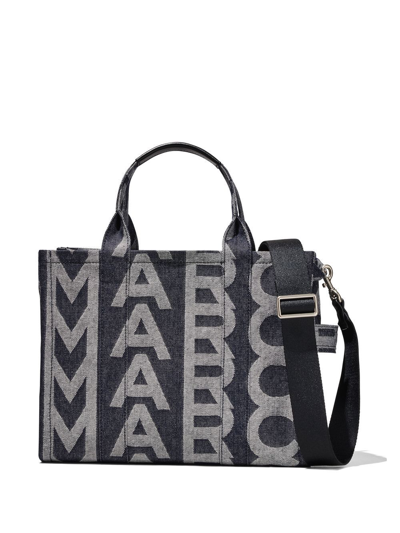 Marc Jacobs Medium The Monogram Tote Bag In Blue