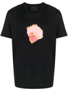 Limitato Graphic-print Short-sleeve T-shirt In Schwarz