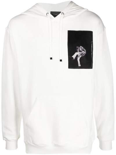 Limitato Graphic-print Long-sleeve Sweatshirt In Weiss