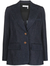 CHLOÉ TWO-BUTTON DENIM BLAZER