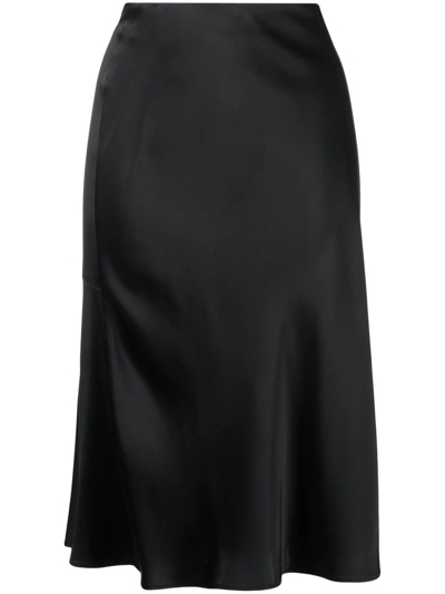 Stella Mccartney Draped Midi Skirt In Schwarz