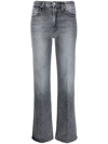 MOTHER MID-RISE STRAIGHT-LEG JEANS