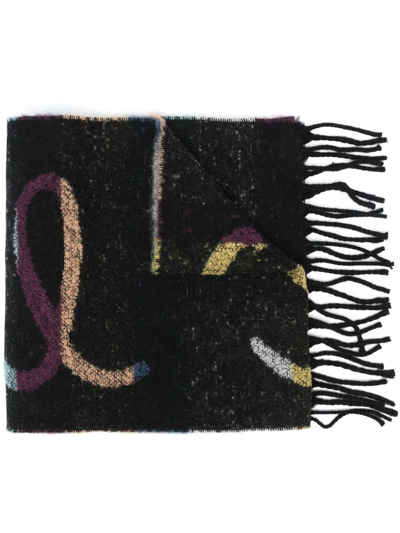 Aspesi Mens Black Other Materials Scarf