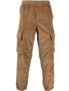 Burberry Javier Cotton Corduroy Cargo Joggers In Nude