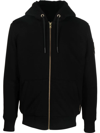 Moose Knuckles Linden Bunny Zip-up Hoodie In Schwarz