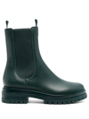 Gianvito Rossi Leather Pull-on Ankle Boots In Green
