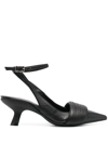 Vic Matie Chelsea Slash Mid-heel Pumps In Schwarz