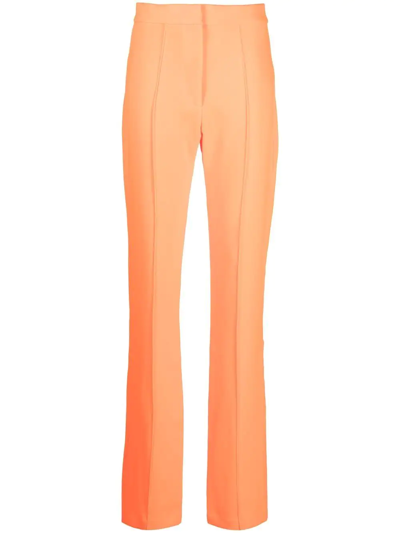 Alex Perry Straight-leg Tailored Trousers In Orange