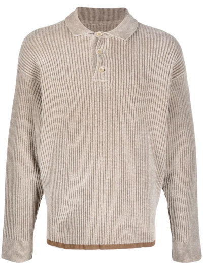 Jacquemus Beige 'le Polo Duci' Polo In Nude