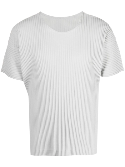 ISSEY MIYAKE RIBBED SHORT-SLEEVE T-SHIRT