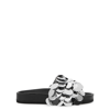 Rabanne Sequin Embellished Slip-on Sandals In Silver