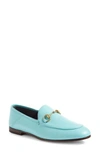 Gucci Brixton Convertible Loafer In Aquamarine/gold