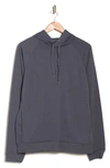 90 Degree By Reflex Terry Pullover Drawstring Hoodie In Slate Night