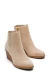 Toms Women's Wedge Heel Booties In Natural