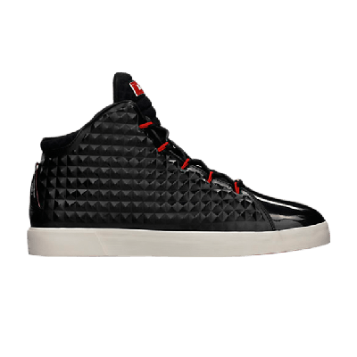Pre-owned Nike Lebron 12 Nsw Lifestyle Qs 'black Challenge Red'