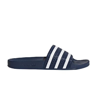 Pre-owned Adidas Originals Adilette Slide 'adi Blue White'