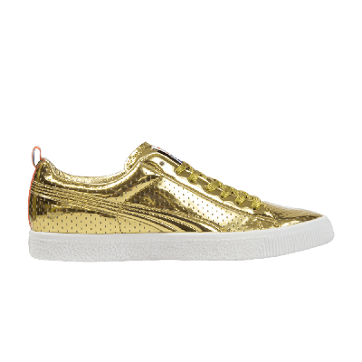 Pre-owned Puma Clyde 'all Gold'