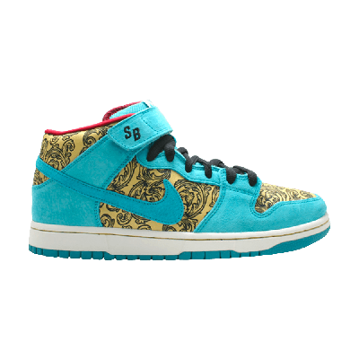 Pre-owned Nike Dunk Mid Premium Sb 'peacock' In Teal