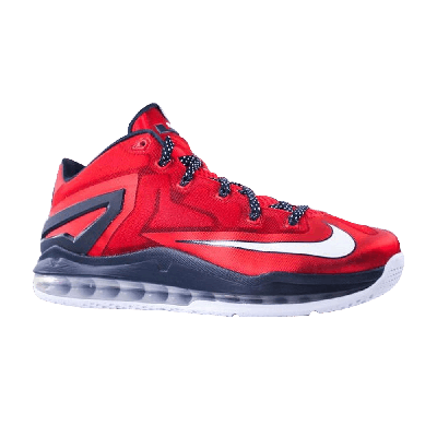 Pre-owned Nike Max Lebron 11 Low 'independence Day' In Red