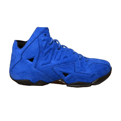 Pre-owned Nike Lebron 11 Ext Suede Qs 'game Royal' In Blue