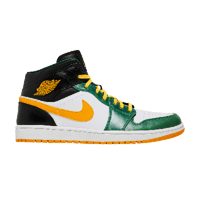 Pre-owned Air Jordan 1 Mid 'sonics' In Green