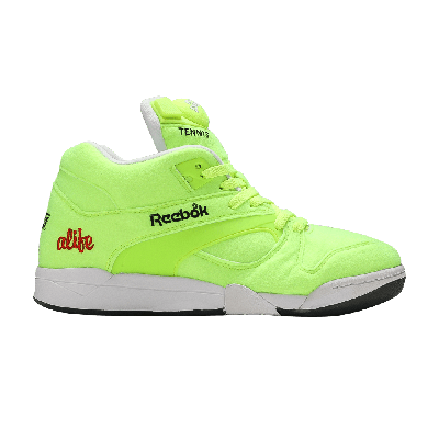 Pre-owned Reebok Alife X Court Victory Pump Felt 'ball Out' In Yellow